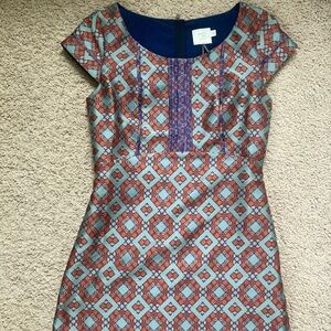 Anthropology dress, almost new, beautiful brocade